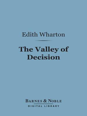 cover image of The Valley of Decision (Barnes & Noble Digital Library)